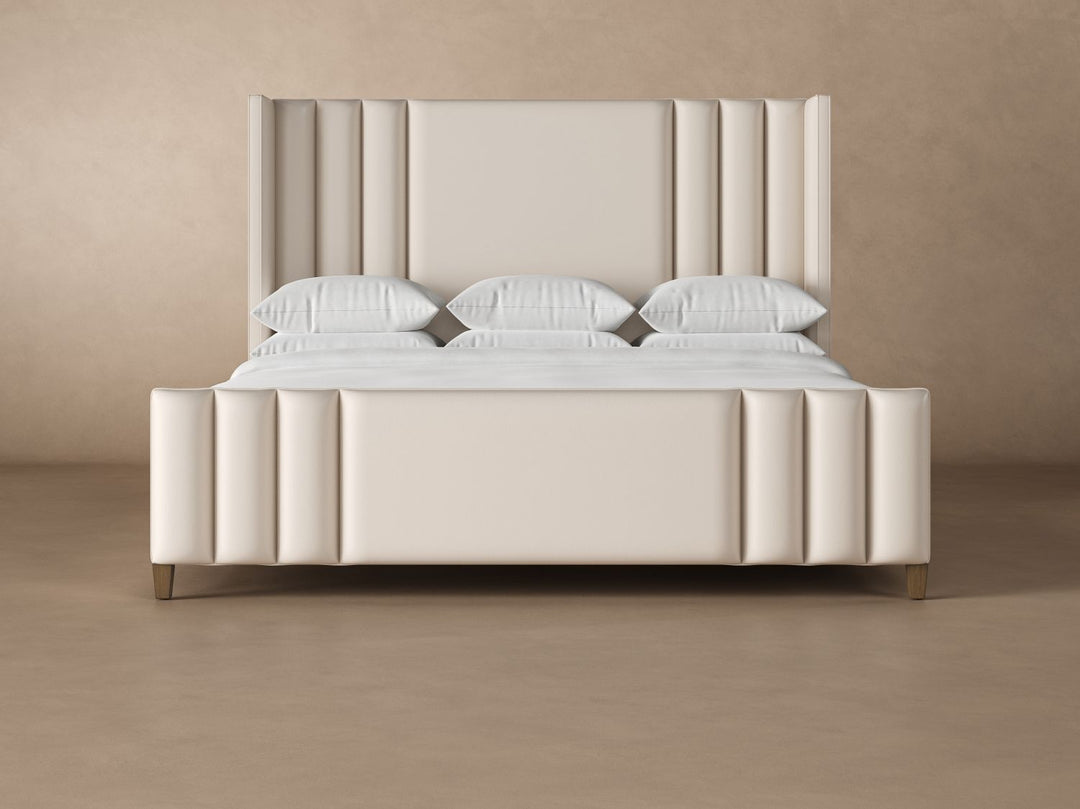 Adler Leather Bed in Arctic #color_arctic
