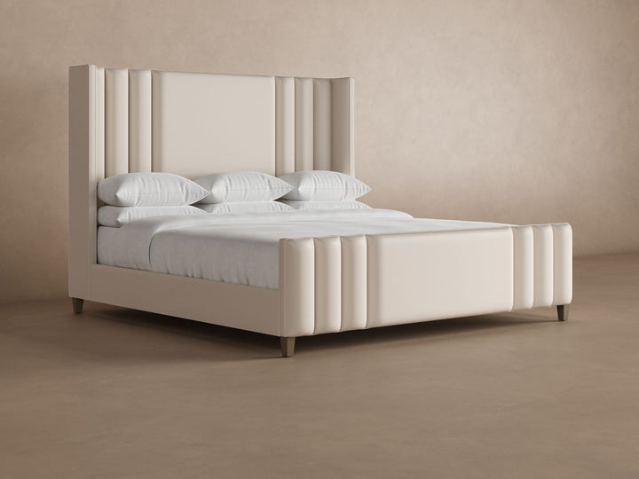 Adler Leather Bed in Arctic #color_arctic