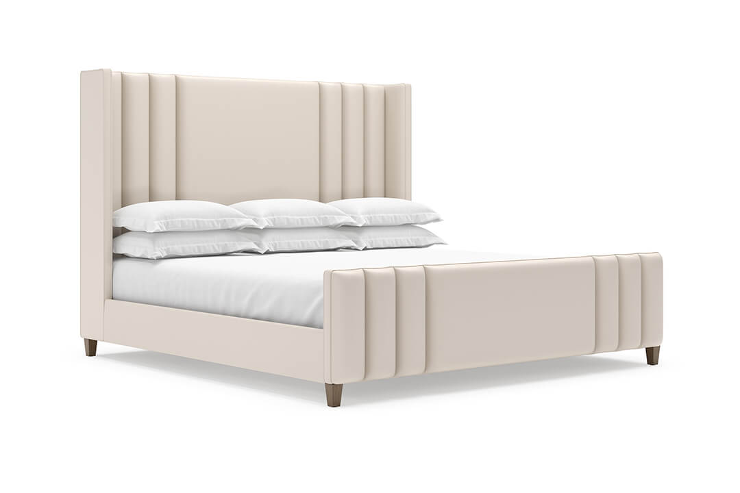 Adler Leather Bed in Arctic #color_arctic