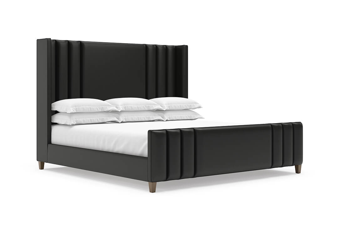 Adler Leather Bed in Jet #color_jet