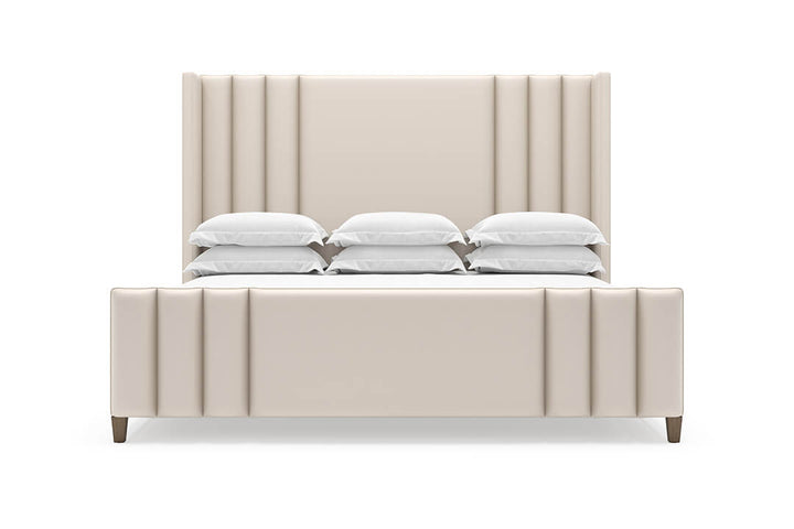 Adler Leather Bed in Arctic #color_arctic