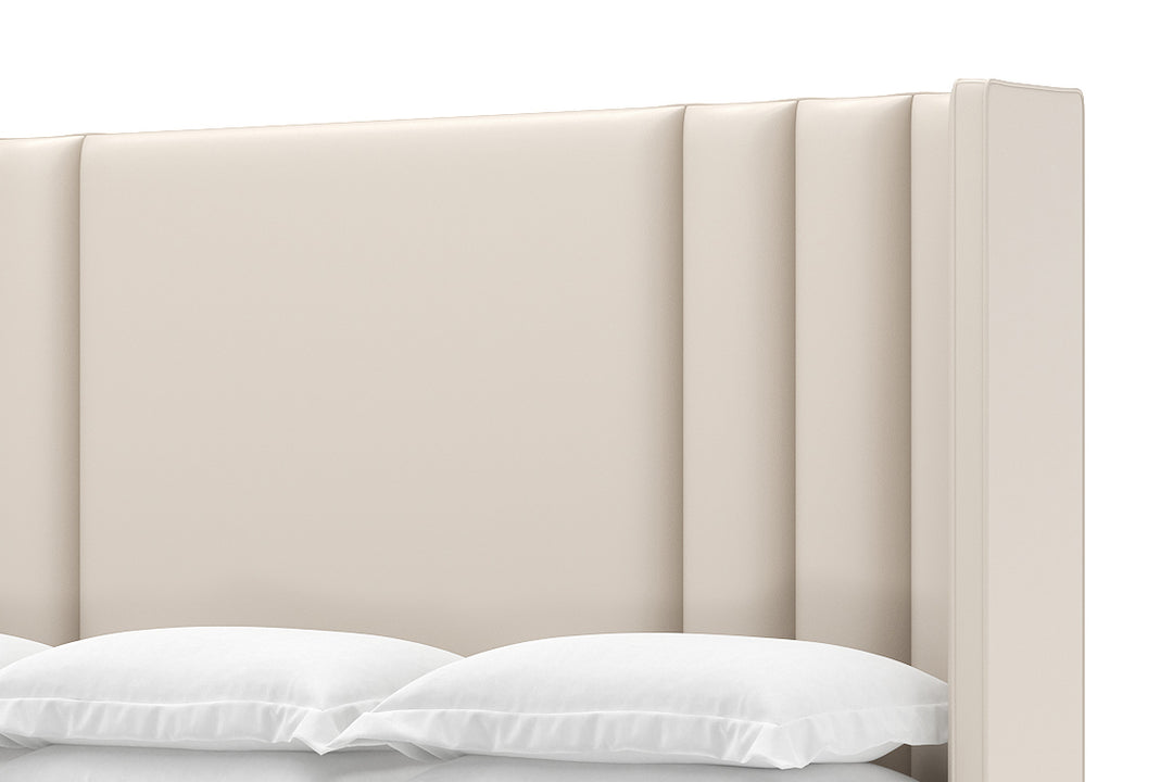 Adler Leather Bed in Arctic #color_arctic