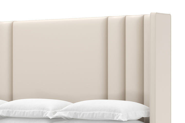 Adler Leather Bed in Arctic #color_arctic