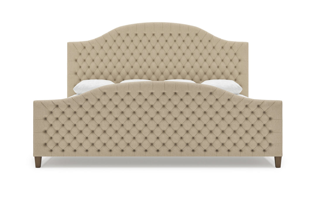 Archie Bed Frame with Footboard in Buff#color_buff