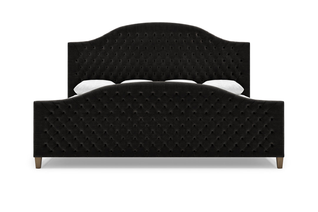 Archie Bed Frame with Footboard in onyx#color_onyx