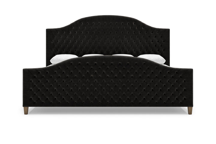 Archie Bed Frame with Footboard in onyx#color_onyx