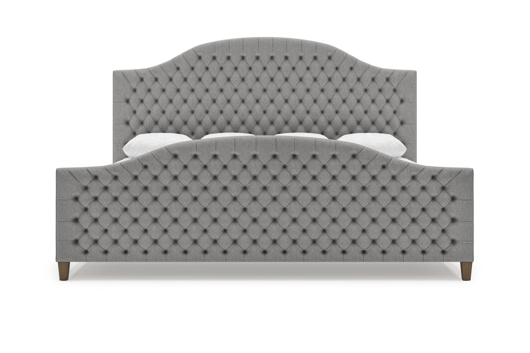 Archie Bed Frame with Footboard in Slate#color_slate