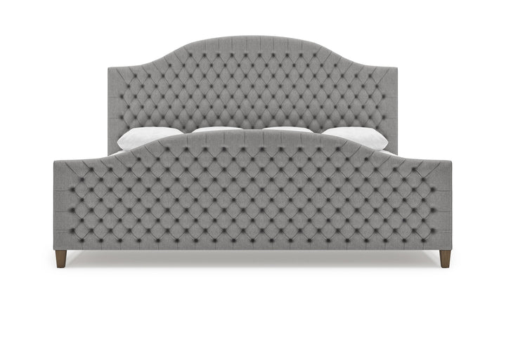 Archie Bed Frame with Footboard in Slate#color_slate