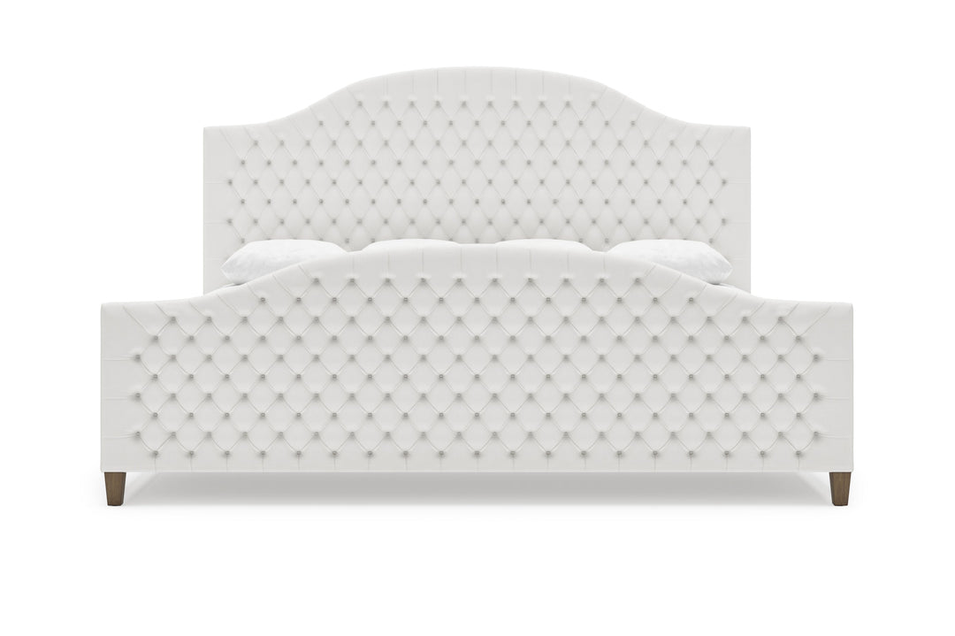 Archie Bed Frame with Footboard in Snow#color_snow