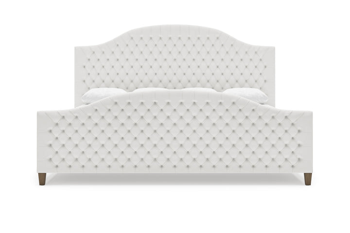 Archie Bed Frame with Footboard in Snow#color_snow