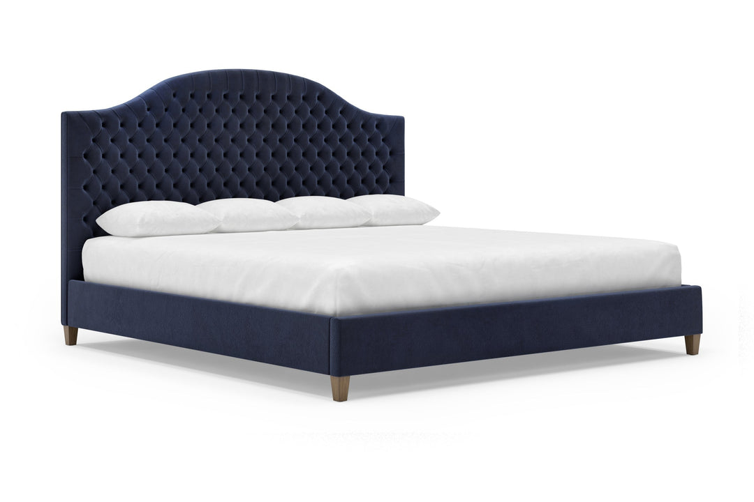 Angled View of Archie Bed Frame in Eclipse#color_eclipse