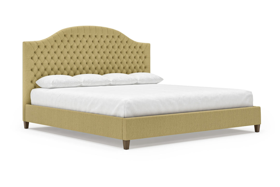 Angled View of Archie Bed Frame in Iceland Moss#color_iceland-moss