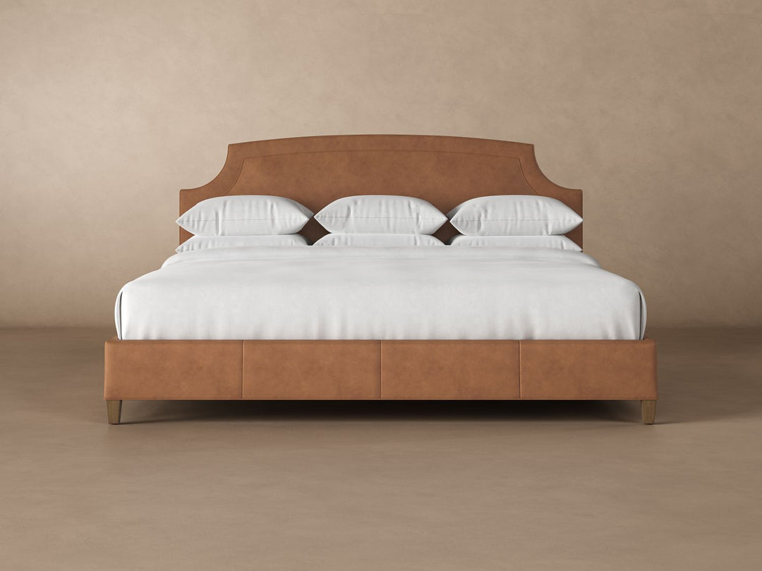 Cordova Leather Bed in Cognac #color_cognac