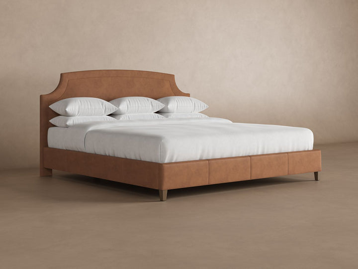 Cordova Leather Bed in Cognac #color_cognac