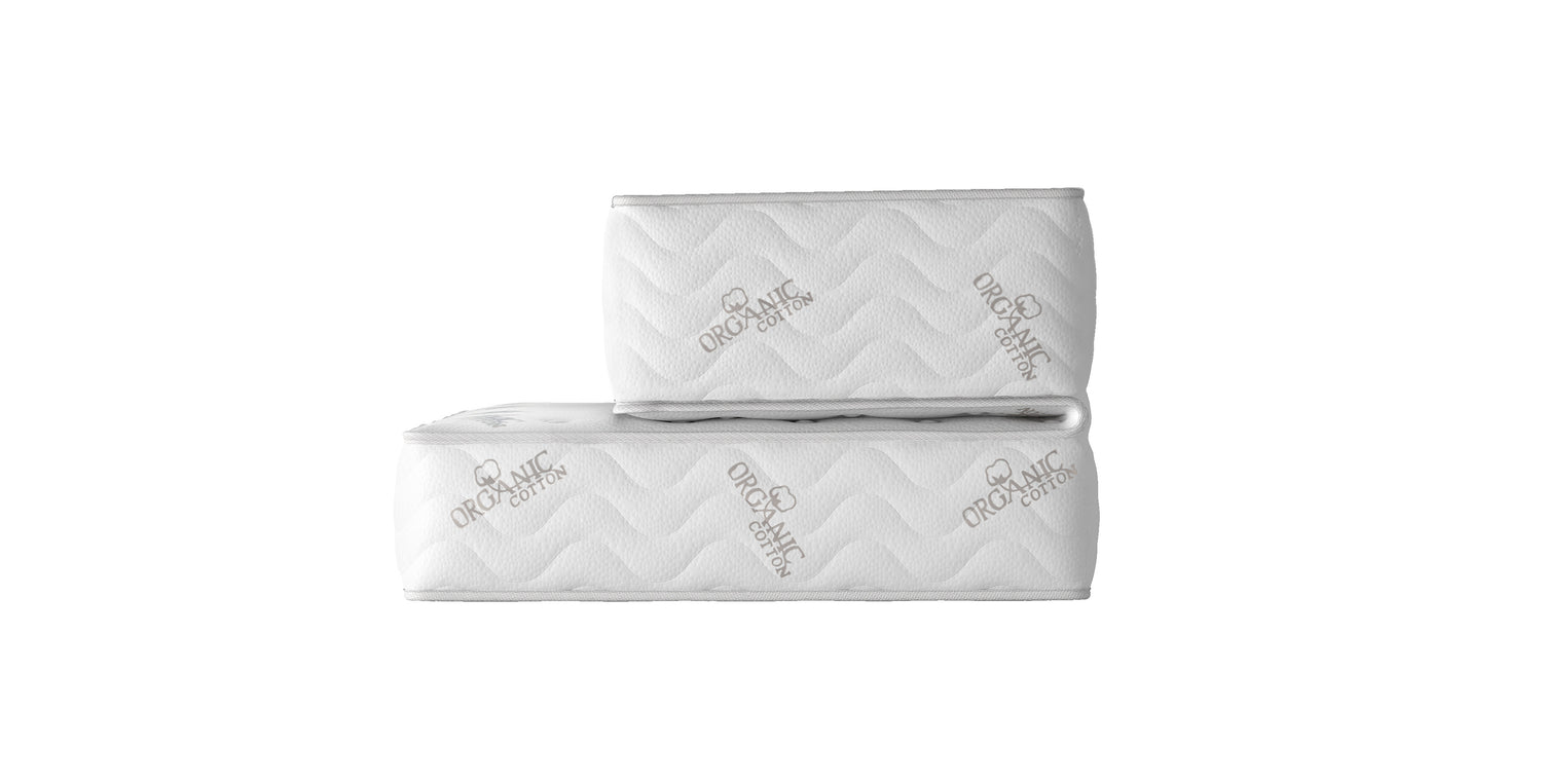 Dual height rv mattress