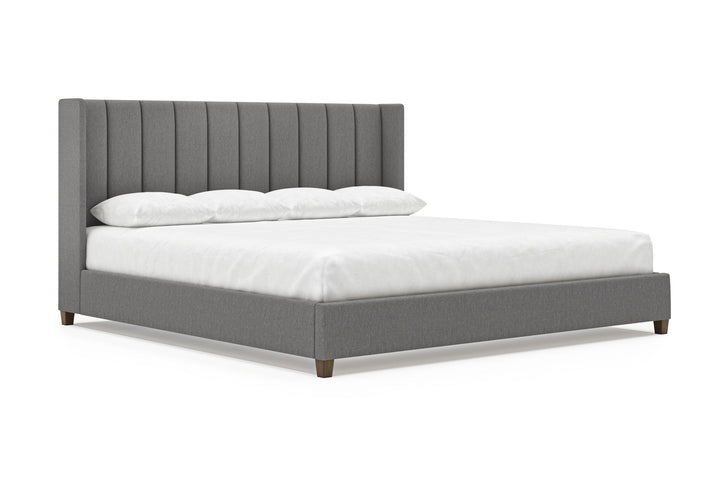 Angled Elias Bed Frame in Slate#color_slate