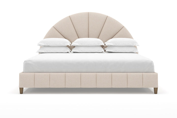 Angled Huxley Bed Frame in Oatmeal#color_oatmeal