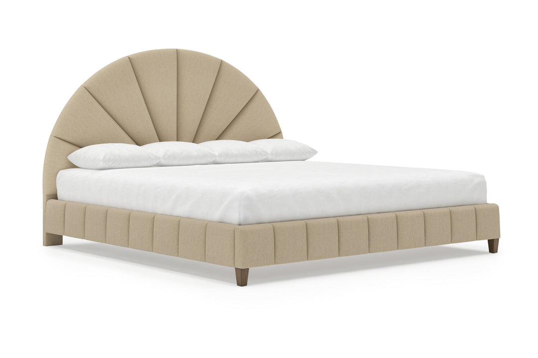 Angled Huxley Bed Frame in Buff#color_buff