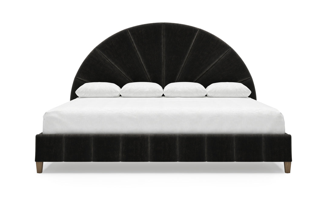 Huxley Bed Frame in onyx#color_onyx