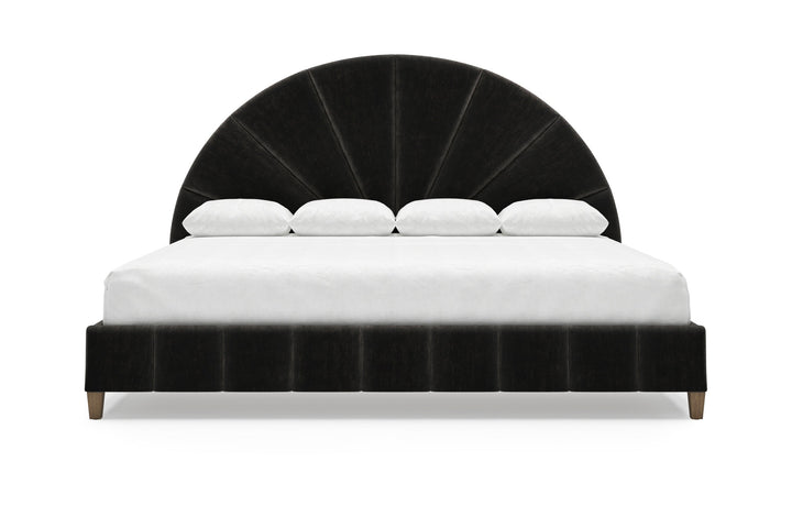 Huxley Bed Frame in onyx#color_onyx