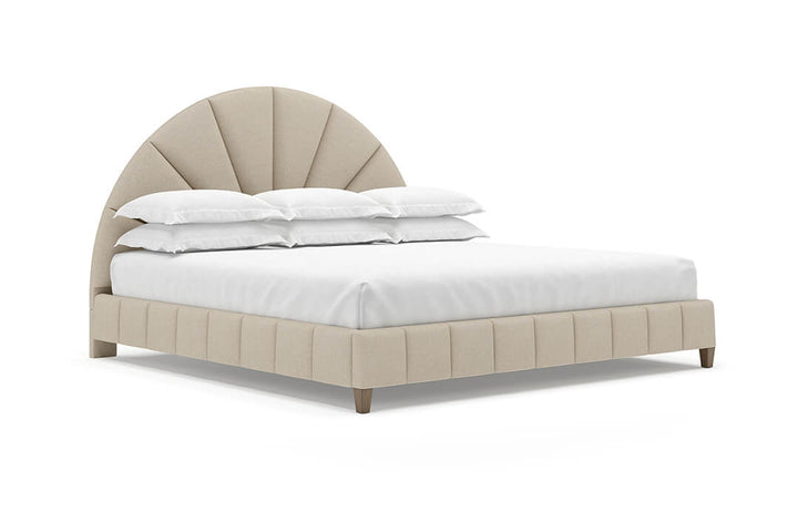 Angled Huxley Bed Frame in Flax#color_flax