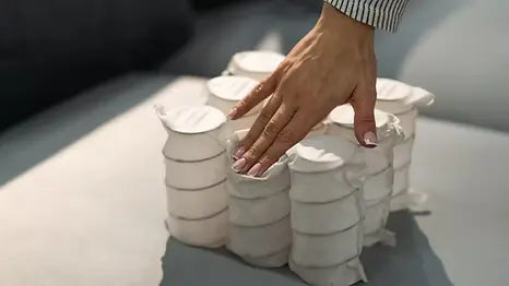 Independent spring blocks packed in spunbond Bonding layers of springs Furniture manufac