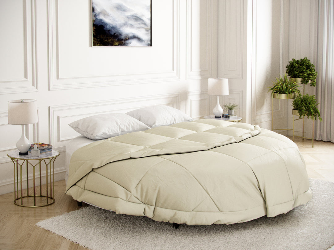 Round comforter #color_ivory