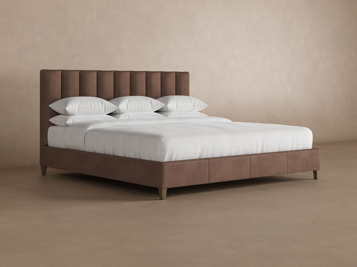 Kenai Leather Headboard in Espresso#color_espresso