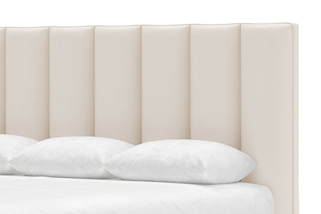 Kenai Leather Bed Frame in arctic#color_arctic