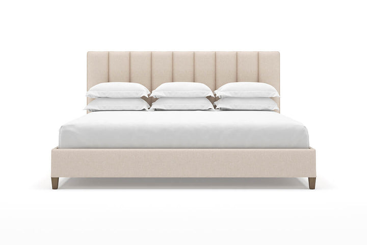 Angled Kenai Bed Frame in Oatmeal#color_oatmeal