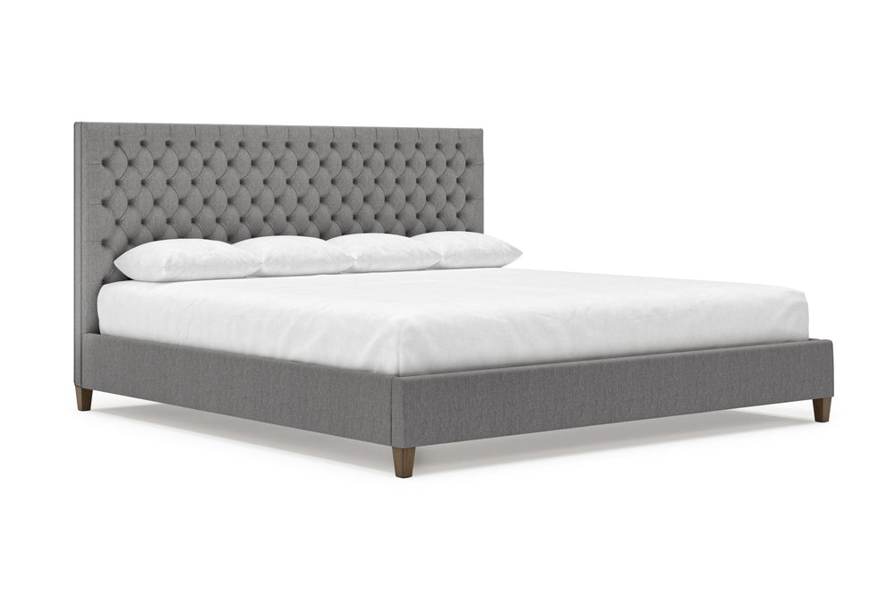 Angled View of Kincaid Bed Frame in Slate#color_slate