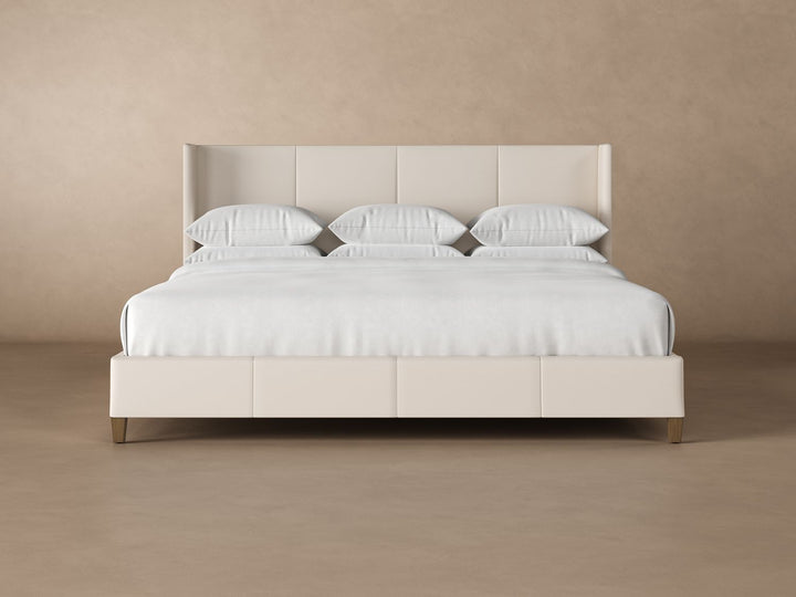 Kodiak Leather Bed in Arctic #color_arctic