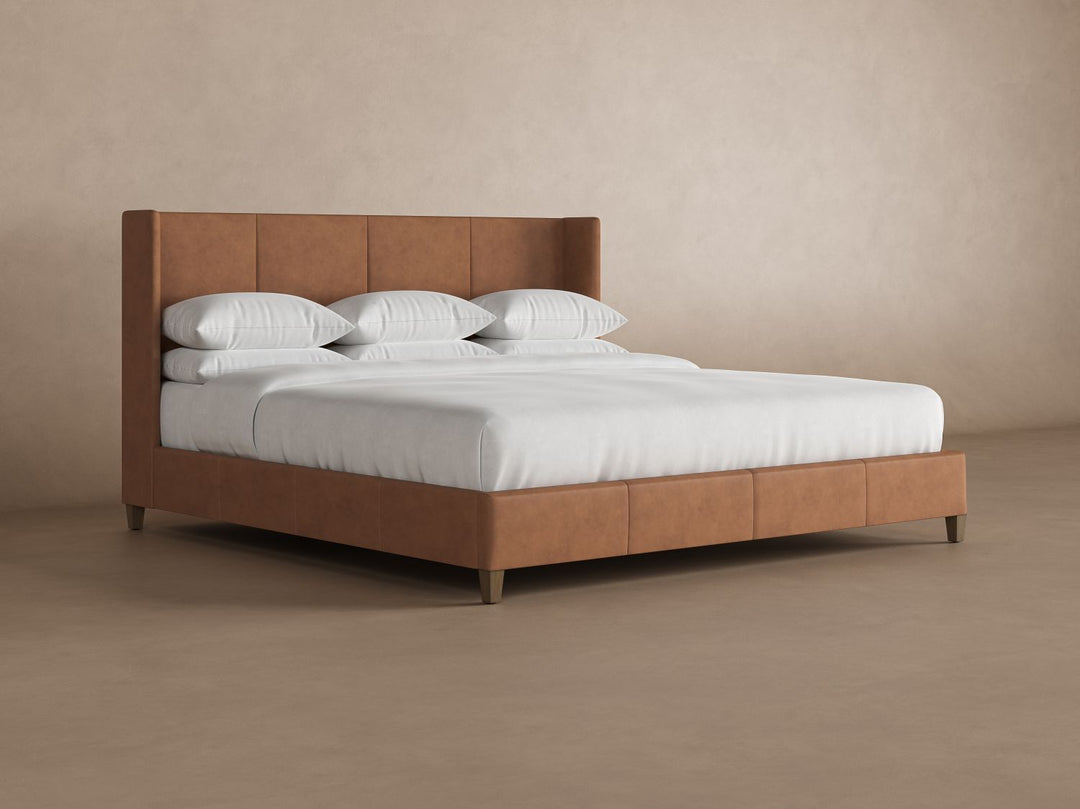 Kodiak Leather Bed in Cognac #color_cognac