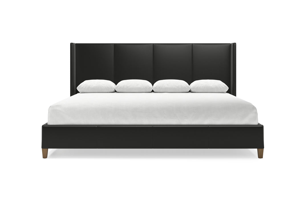 Kodiak Leather Bed in Jet #color_jet