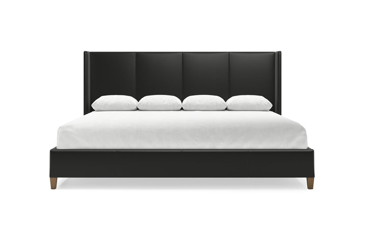 Kodiak Leather Bed in Jet #color_jet
