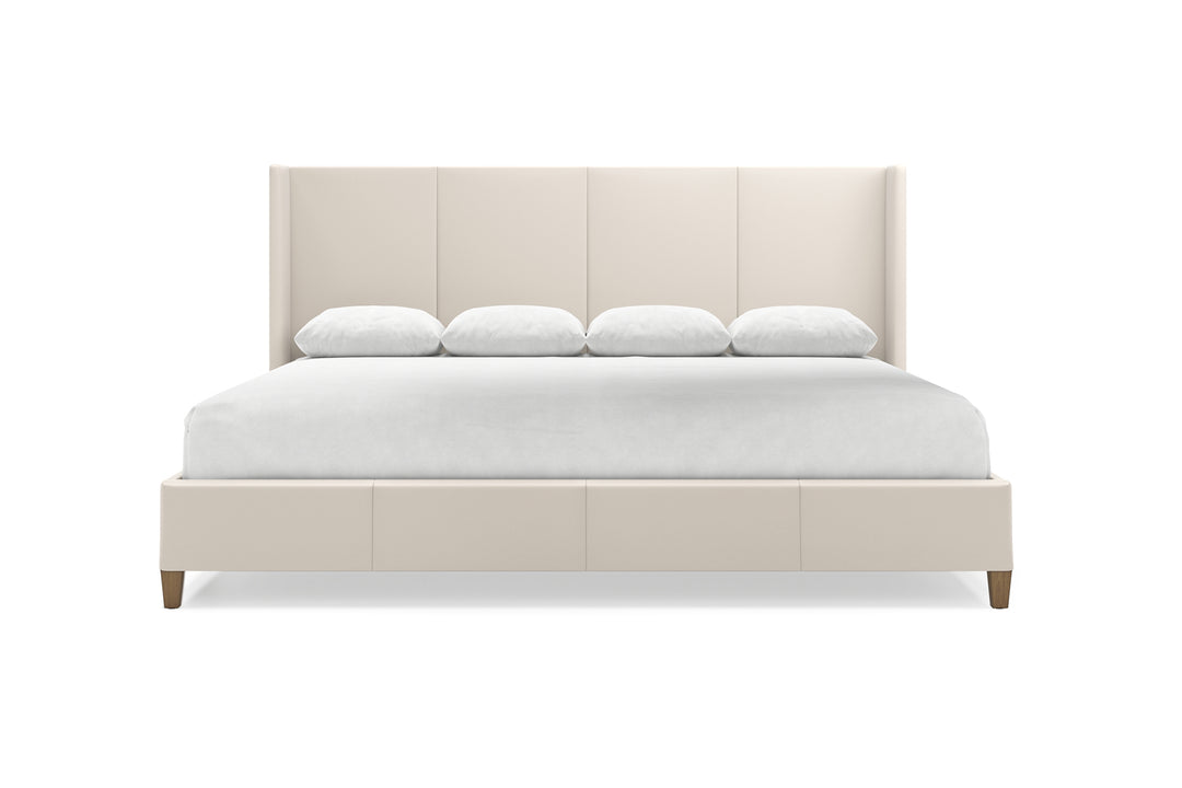 Kodiak Leather Bed in Arctic #color_arctic