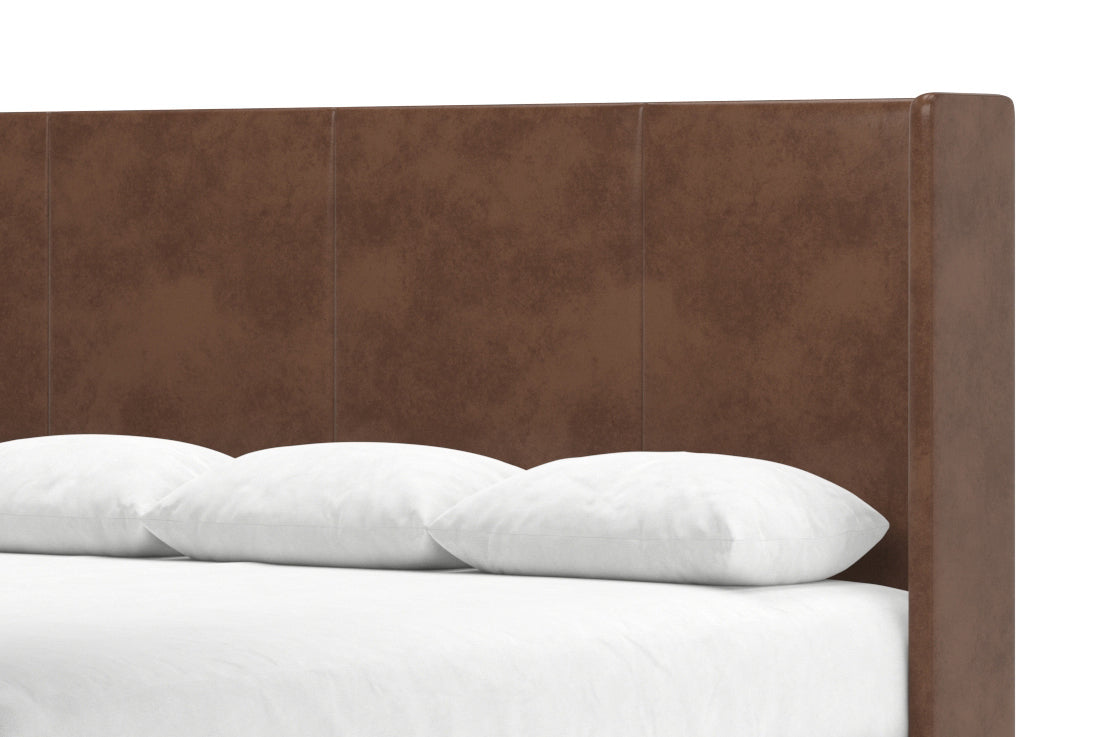 Kodiak Leather Headboard in Espresso#color_espresso