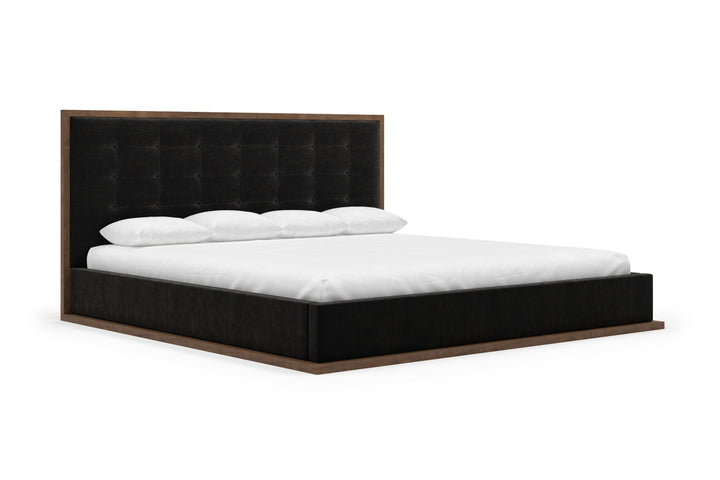 Angled Marlow Bed Frame in onyx#color_onyx-walnut