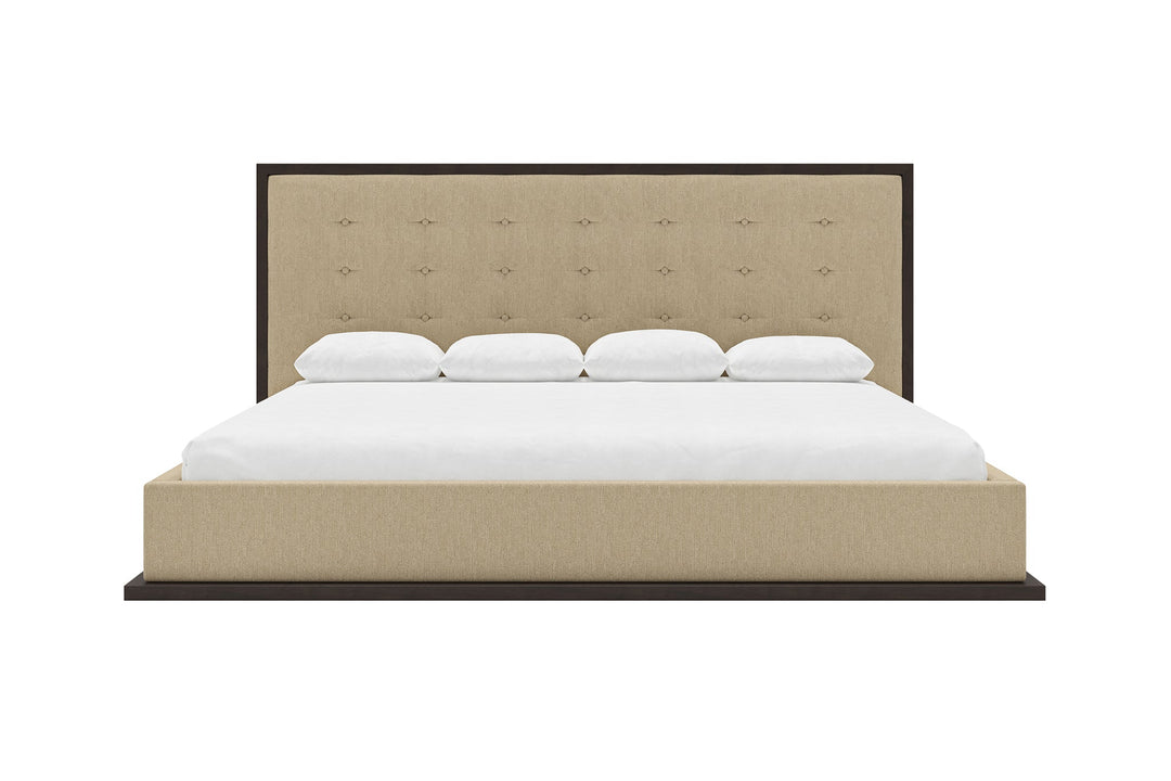Marlow Bed Frame in buff#color_buff-chestnut