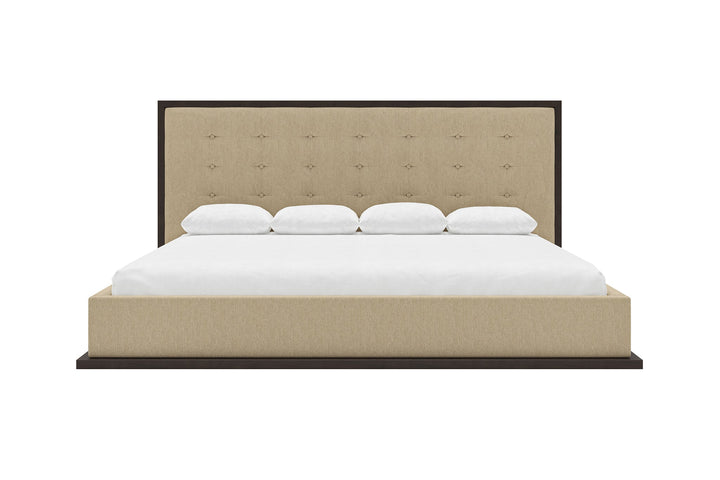 Marlow Bed Frame in buff#color_buff-chestnut