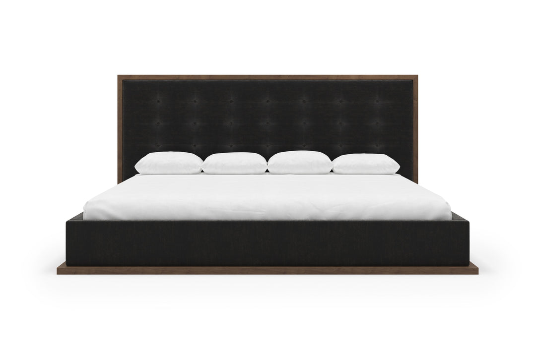 Angled Marlow Bed Frame in onyx#color_onyx-walnut
