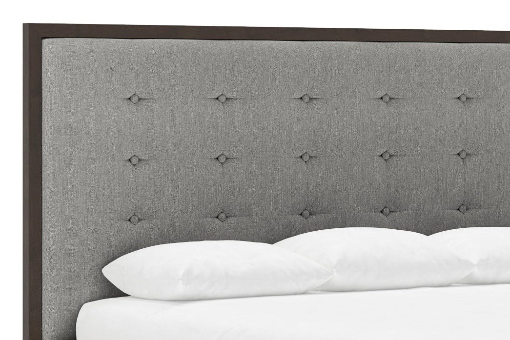 Marlow Bed Frame in Slate and Chestnut#color_slate-chestnut
