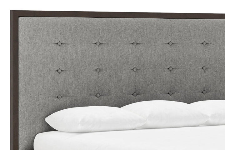 Marlow Bed Frame in Slate and Chestnut#color_slate-chestnut