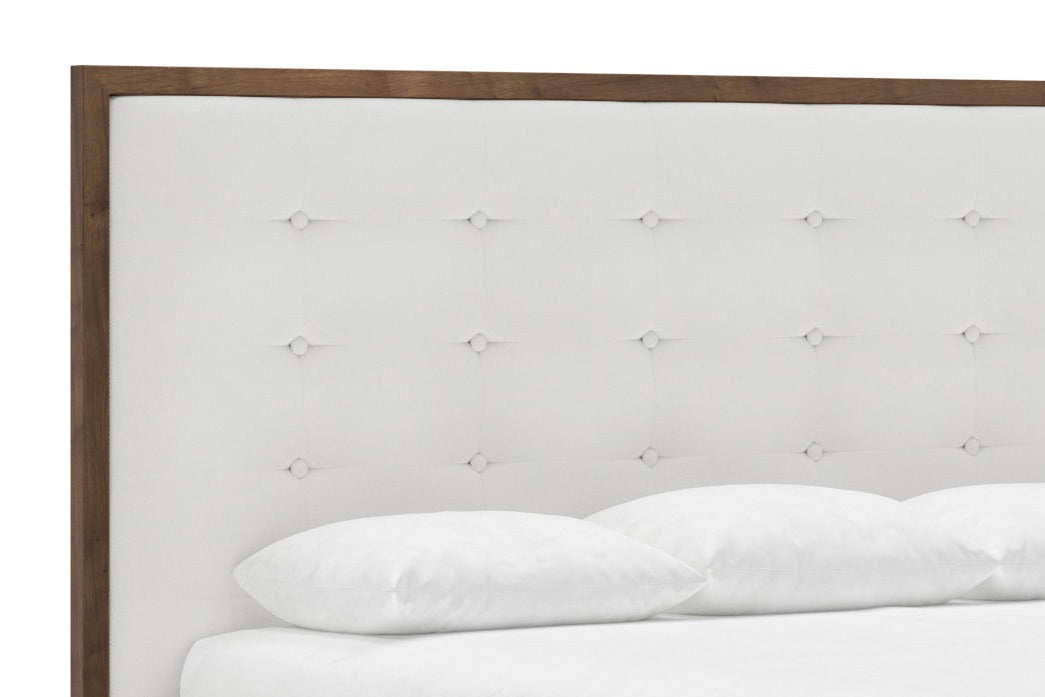 Marlow Headboard in Snow and Walnut#color_snow-walnut