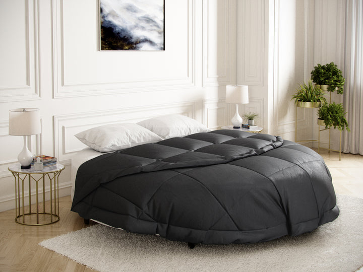 Round comforter #color_smoke