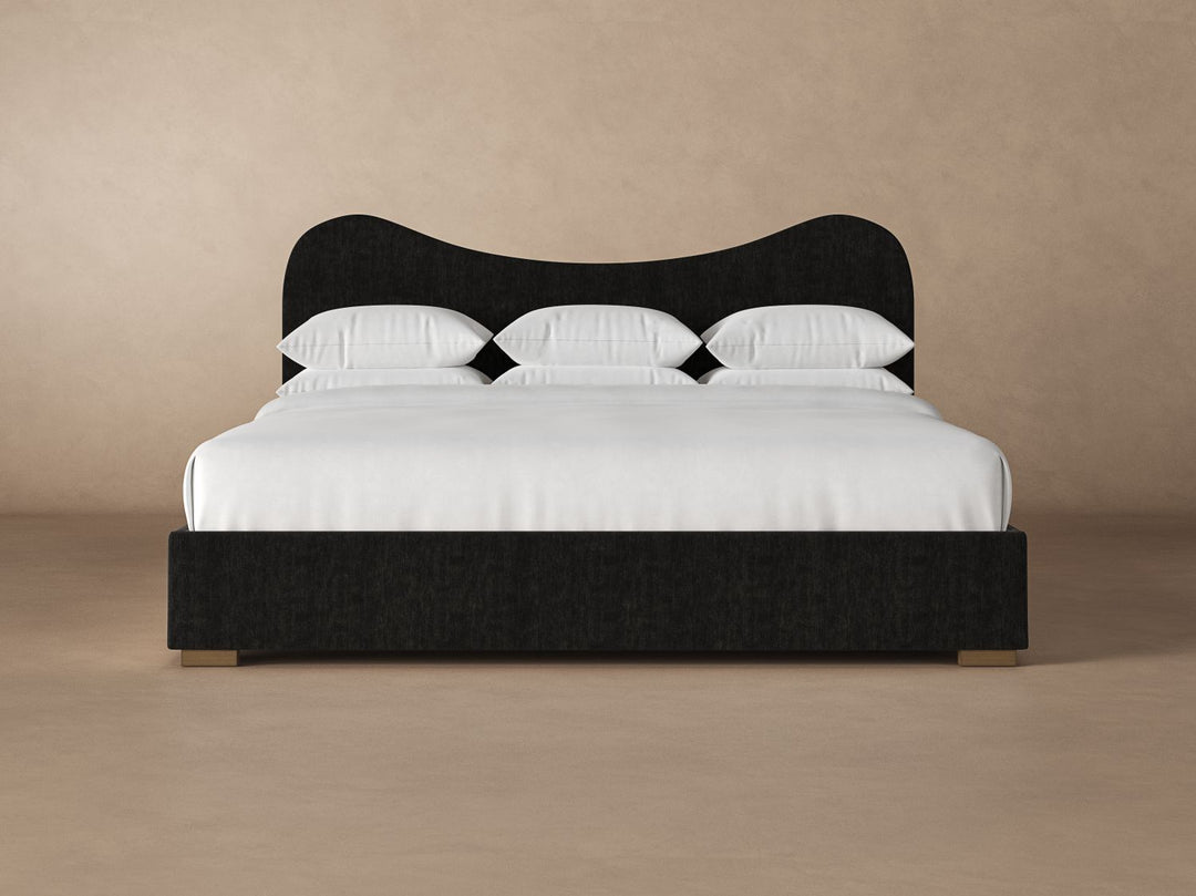 Wave Bed Frame in onyx #color_onyx