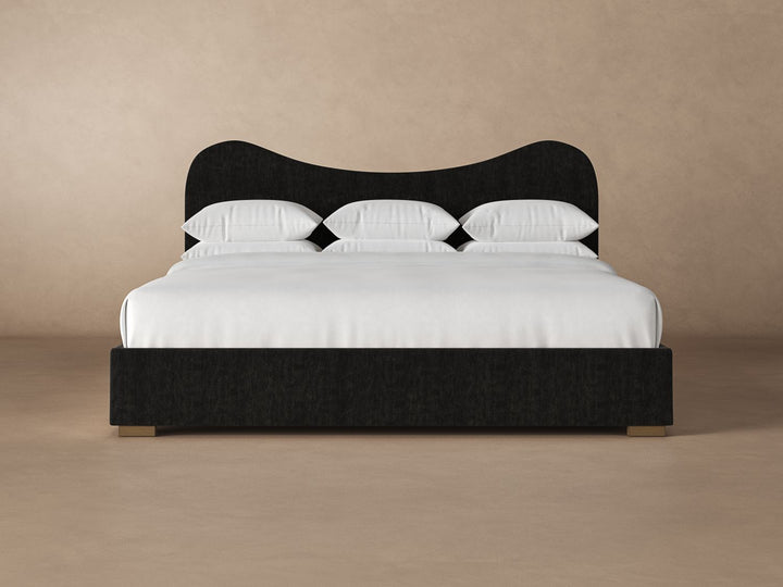 Wave Bed Frame in onyx #color_onyx