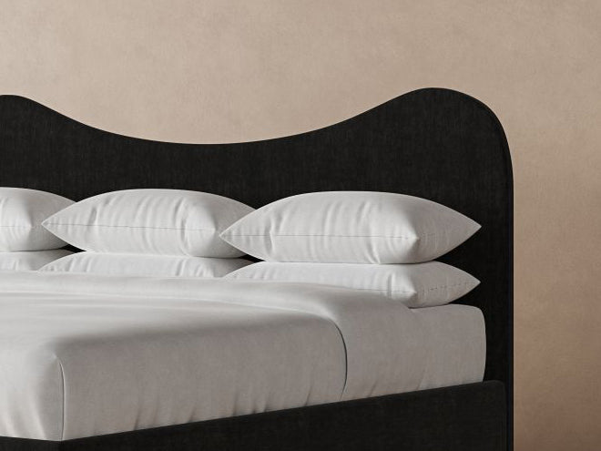 Wave Bed Frame in onyx #color_onyx