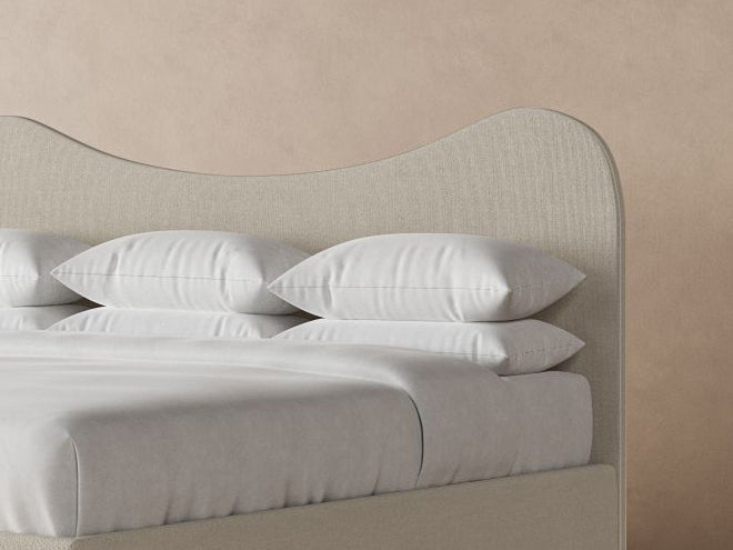 Wave Bed Frame in Flax#color_flax