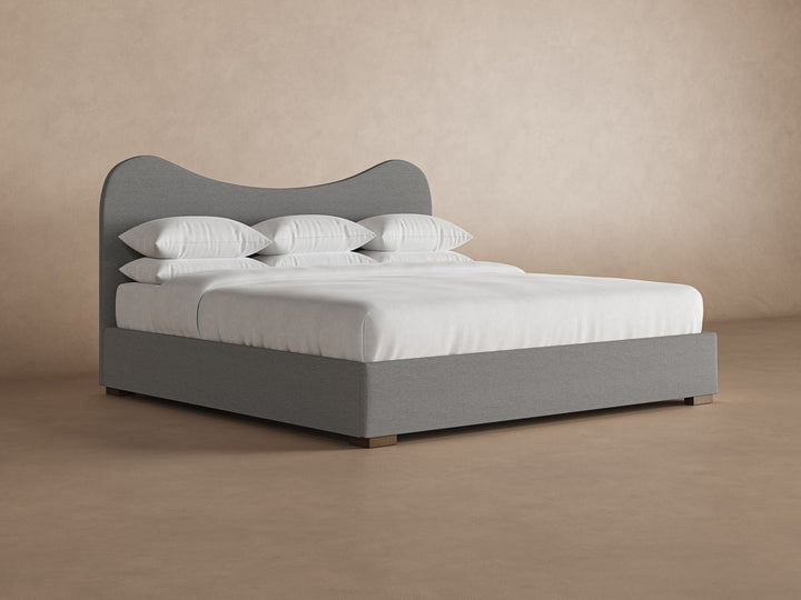 Wave Bed Frame in slate #color_slate